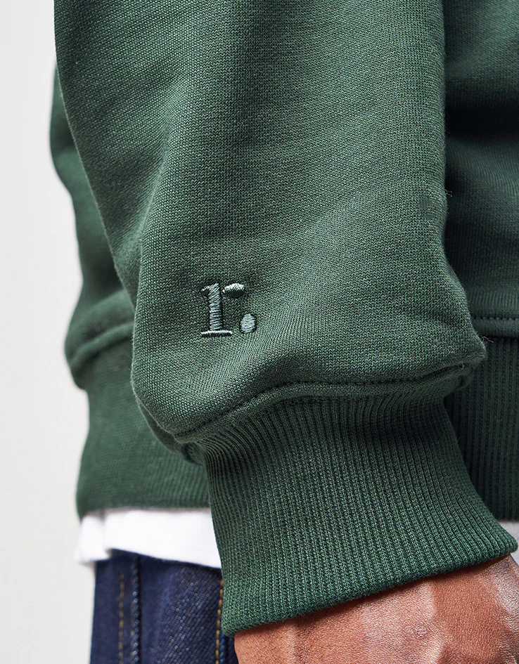 Route One Heavyweight Sweatshirt (400gsm) - Forest Green - Image 4