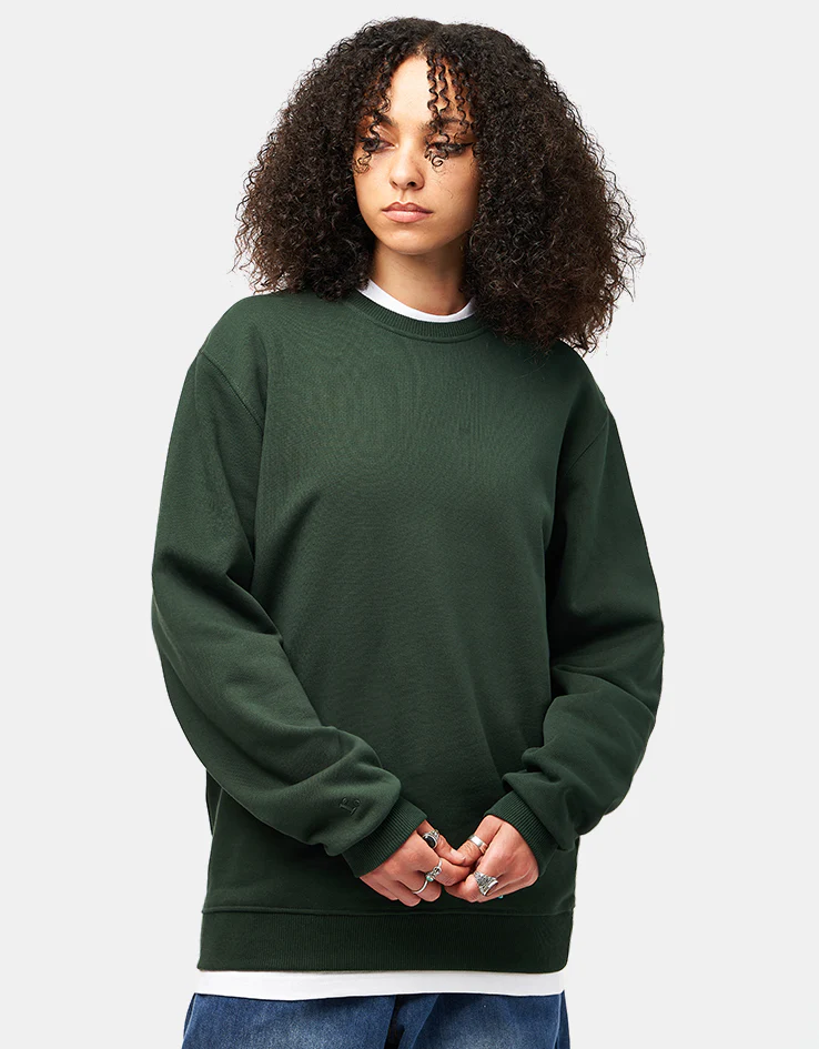 Route One Heavyweight Sweatshirt (400gsm) - Forest Green - Image 5