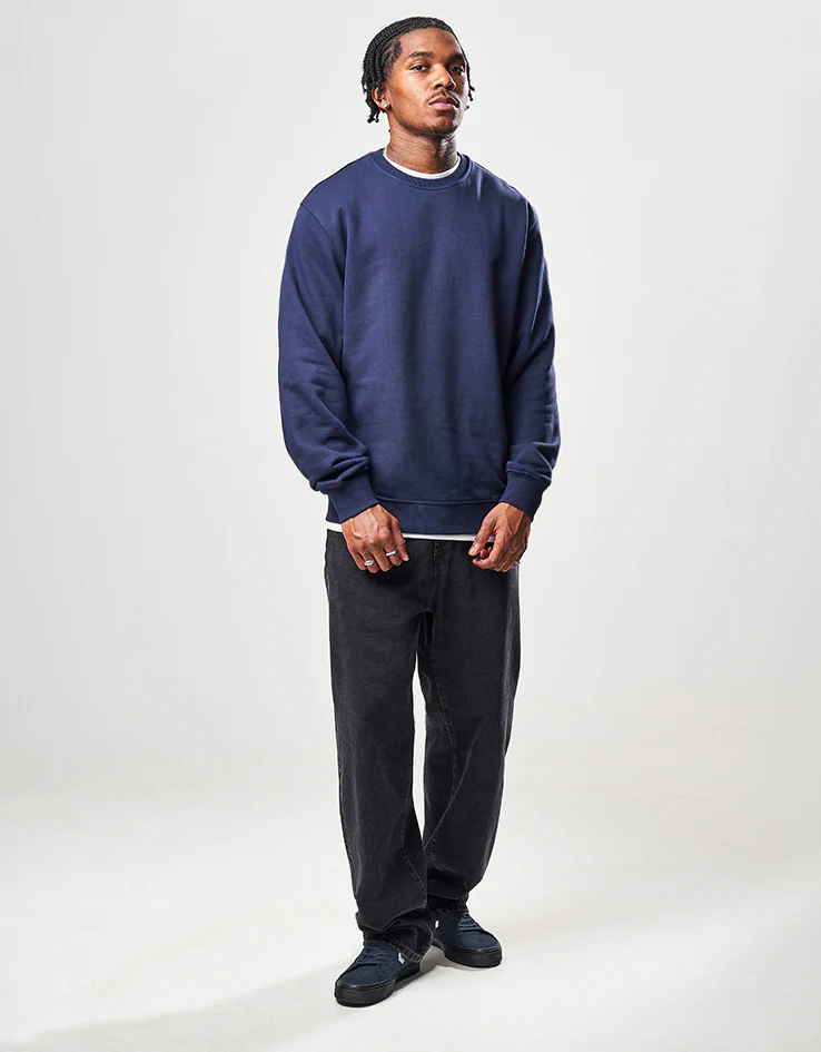 Route One Heavyweight Sweatshirt (400gsm) - Navy - Image 2