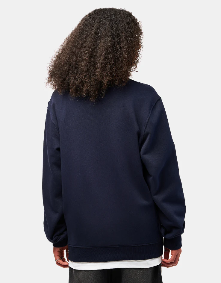 Route One Heavyweight Sweatshirt (400gsm) - Navy - Image 6