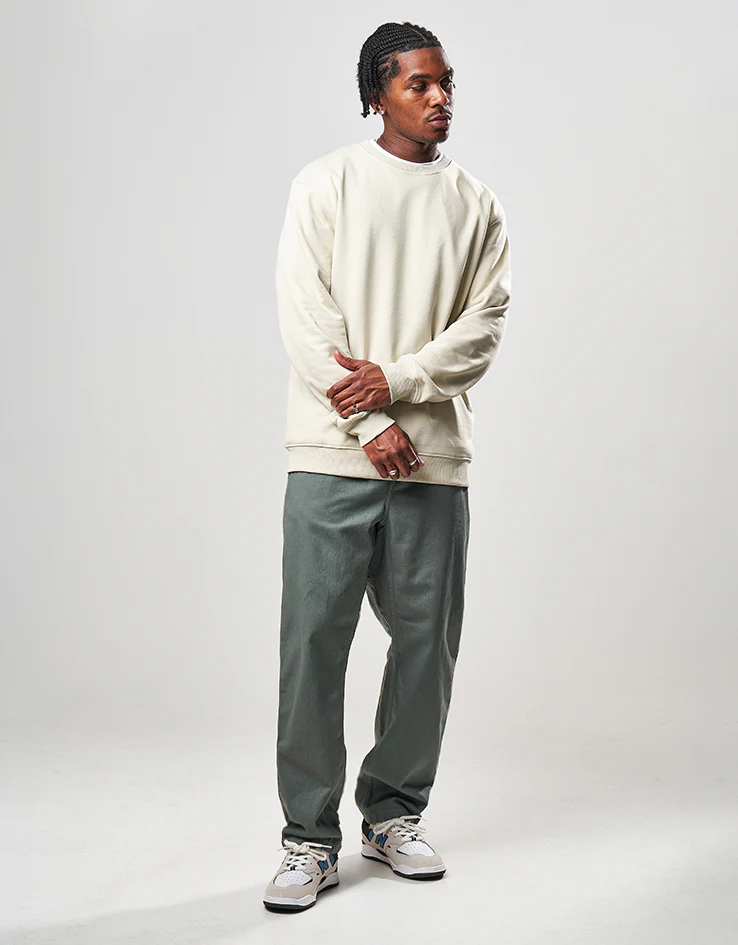 Route One Heavyweight Sweatshirt (400gsm) - Stone - Image 2