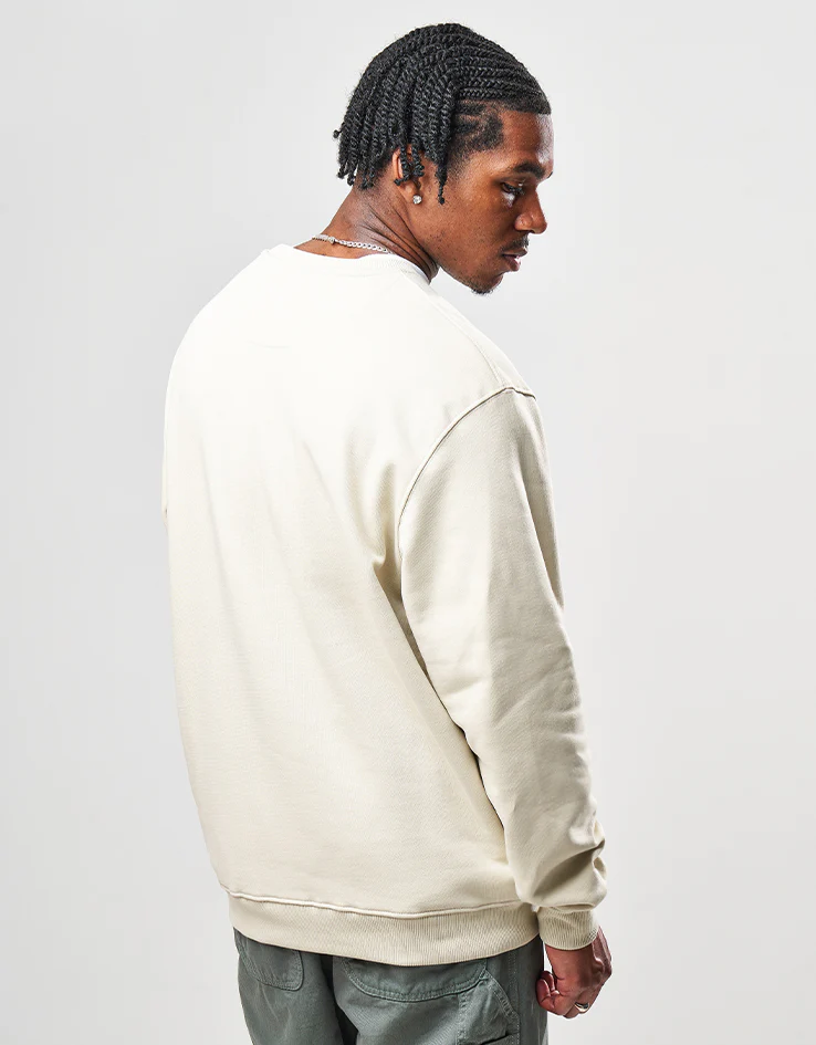 Route One Heavyweight Sweatshirt (400gsm) - Stone - Image 3