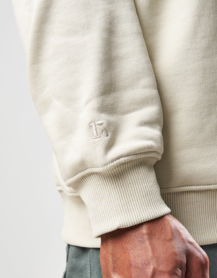Route One Heavyweight Sweatshirt (400gsm) - Stone - Image 4