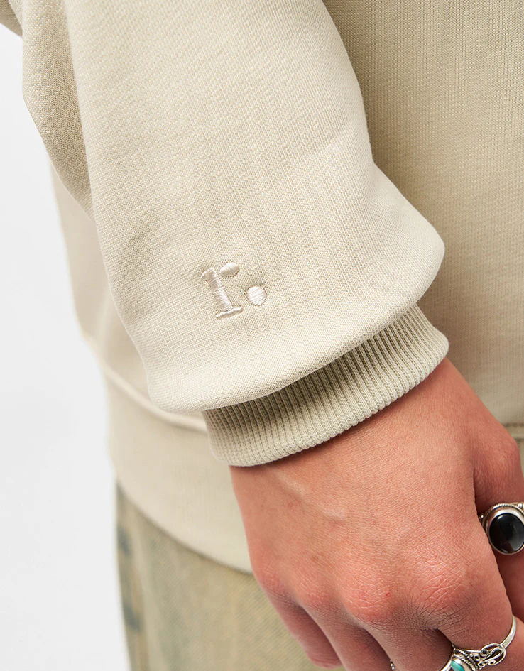 Route One Heavyweight Sweatshirt (400gsm) - Stone - Image 7