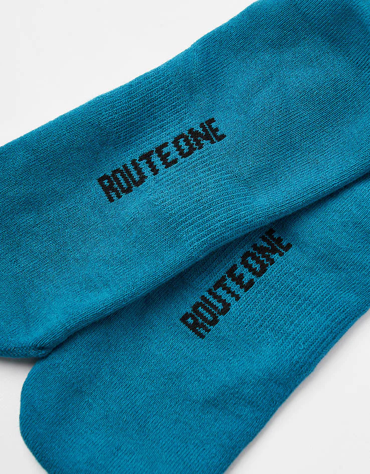 Route One Hella Steez Crew Socks - Teal - Image 5
