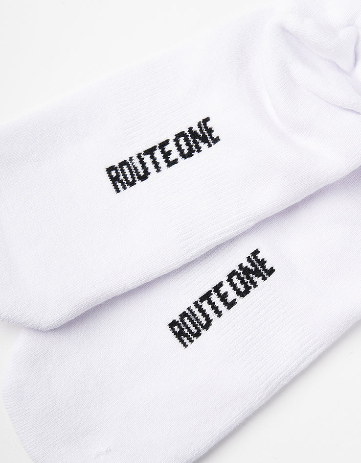 Route One Hot Rod Crew Socks - White - Image 4