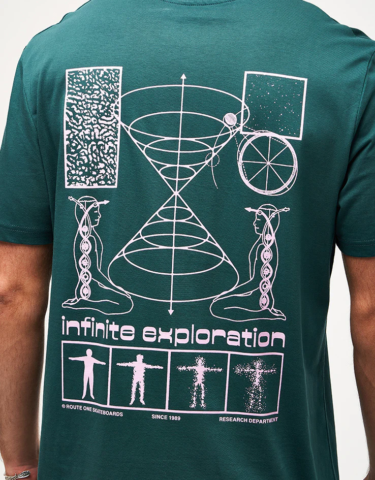 Route One Infinite Organic T-Shirt - Glazed Green - Image 3