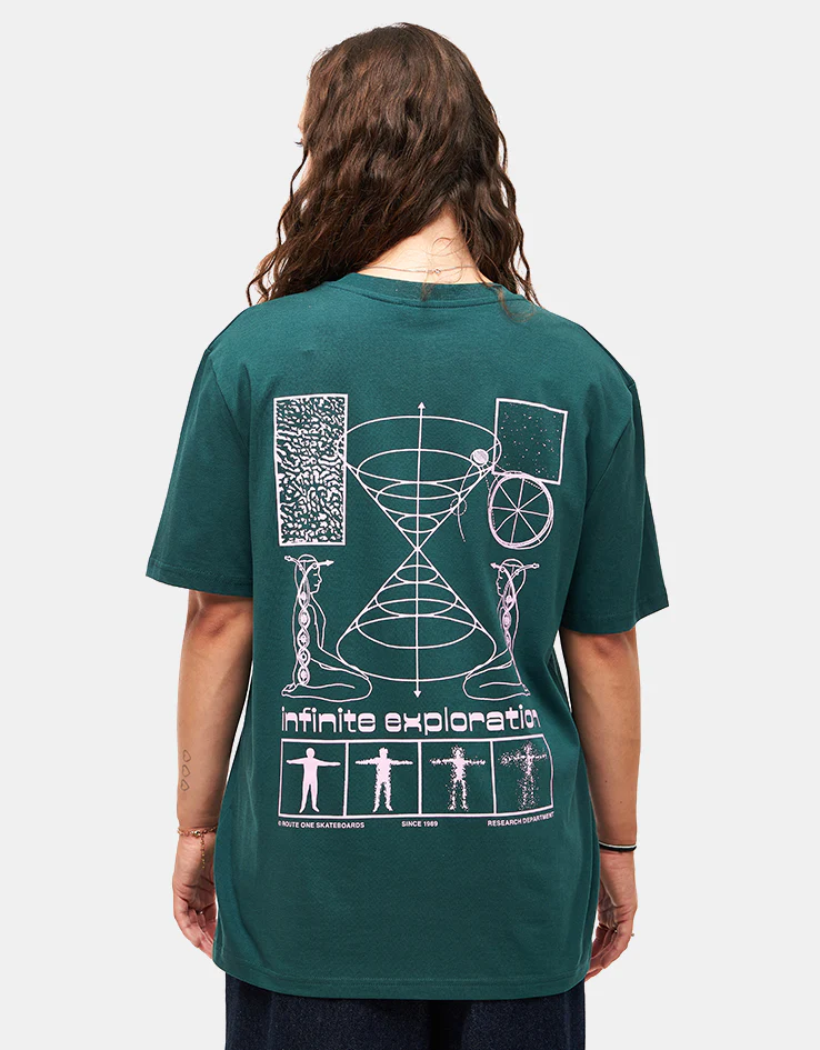 Route One Infinite Organic T-Shirt - Glazed Green - Image 5