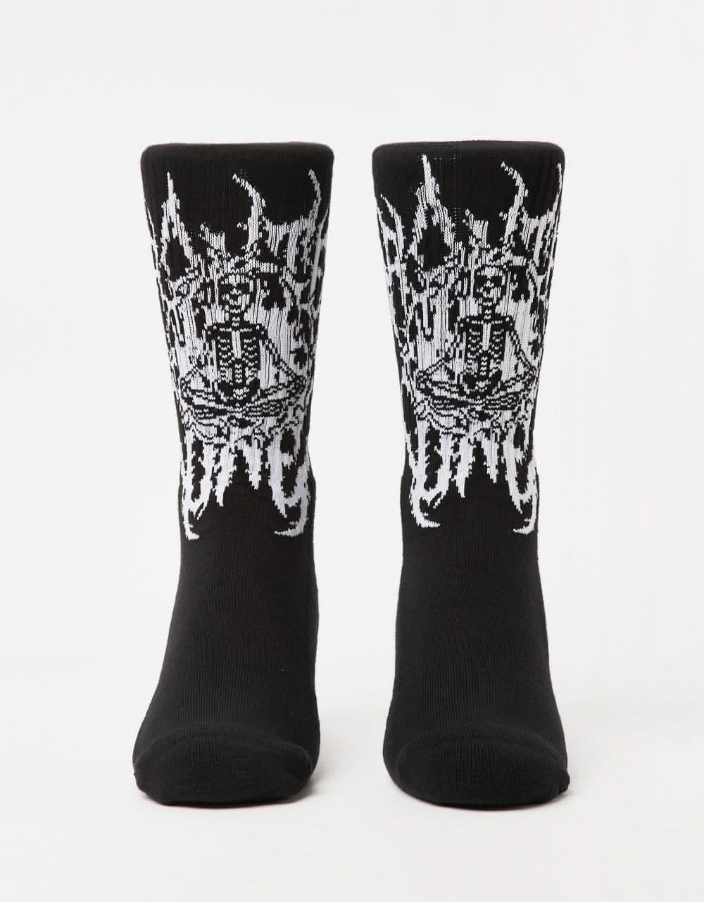 Route One Inner Peace Crew Socks - Black - Image 2