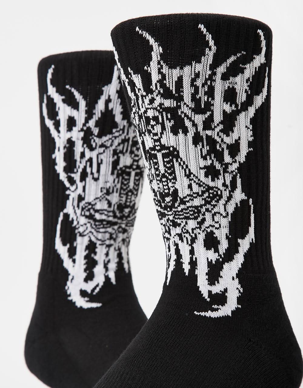 Route One Inner Peace Crew Socks - Black - Image 4