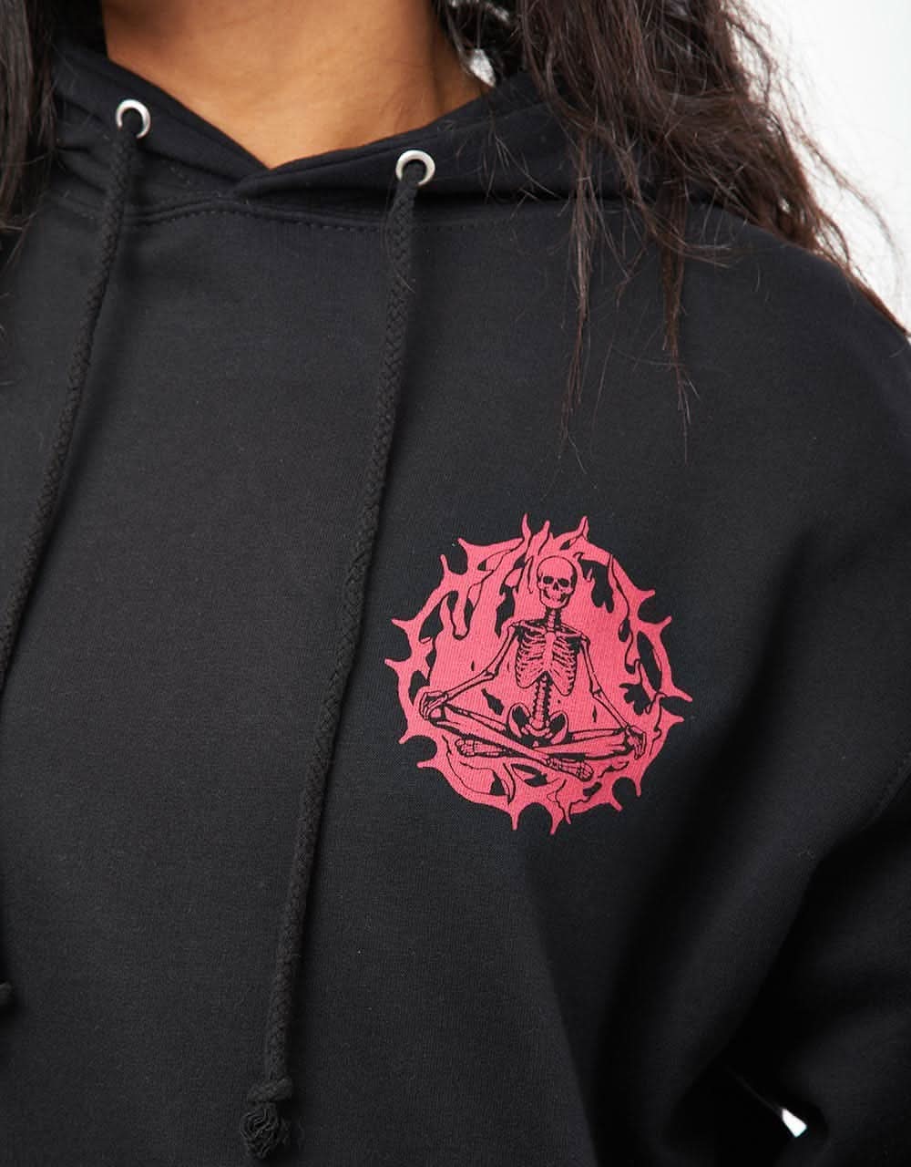 Route One Inner Peace Midweight Pullover Hoodie - Deep Black - Image 6