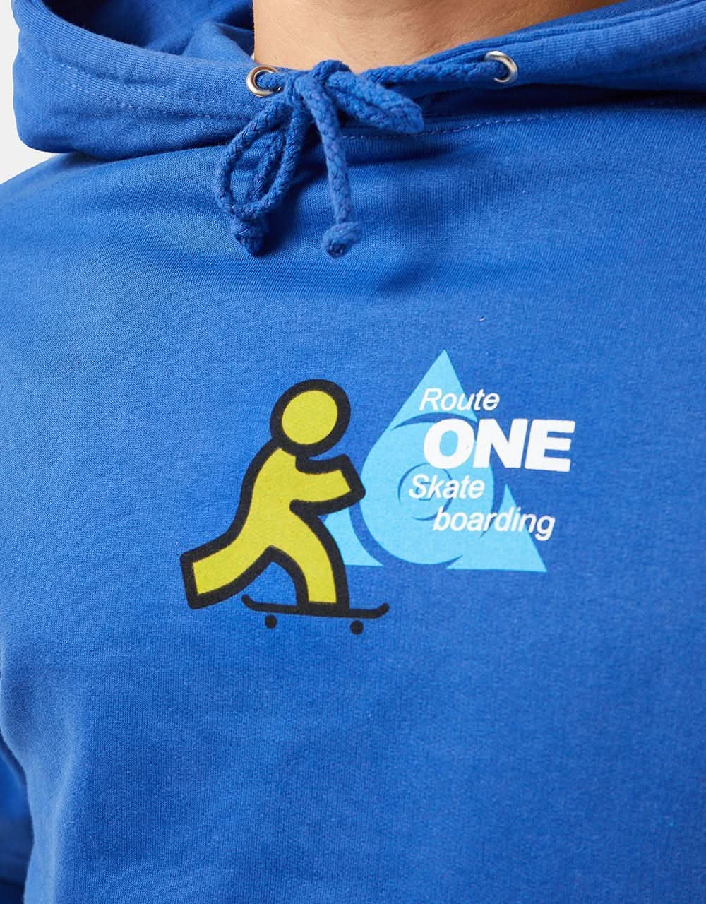 Route One Instant Midweight Pullover Hoodie - Royal Blue - Image 2