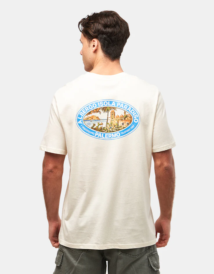 Route One Isola Paradiso Organic T-Shirt - Natural Raw