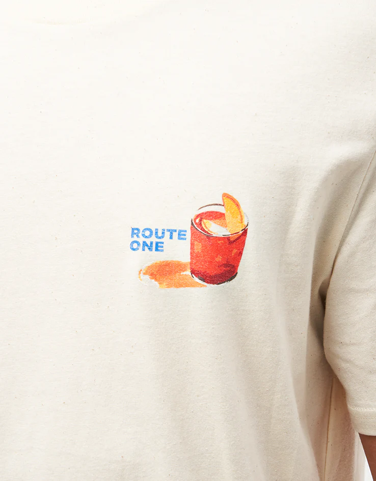 Route One Isola Paradiso Organic T-Shirt - Natural Raw - Image 4