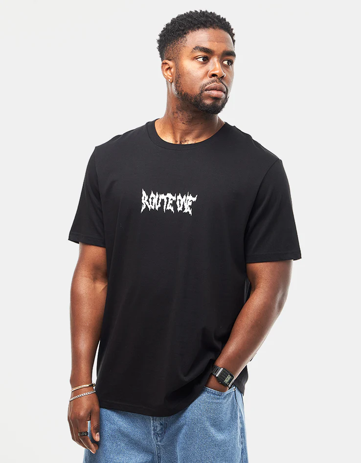 Route One Jigoku Organic T-Shirt - Black - Image 2