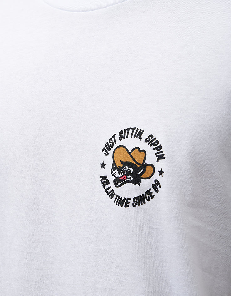 Route One Just Sittn' Organic T-Shirt - White - Image 4