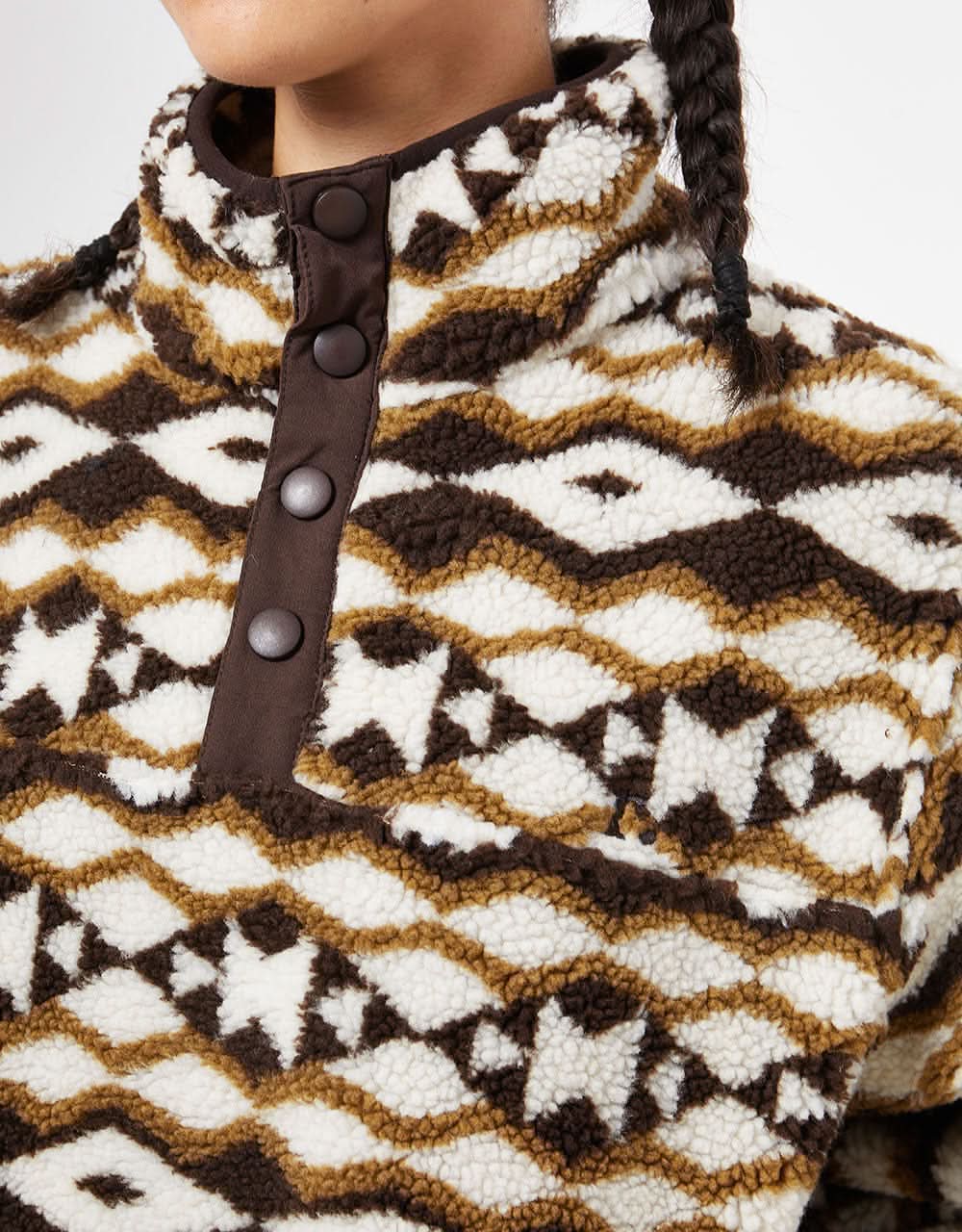 Route One Kinley Fleece - Angora/Black - Image 9