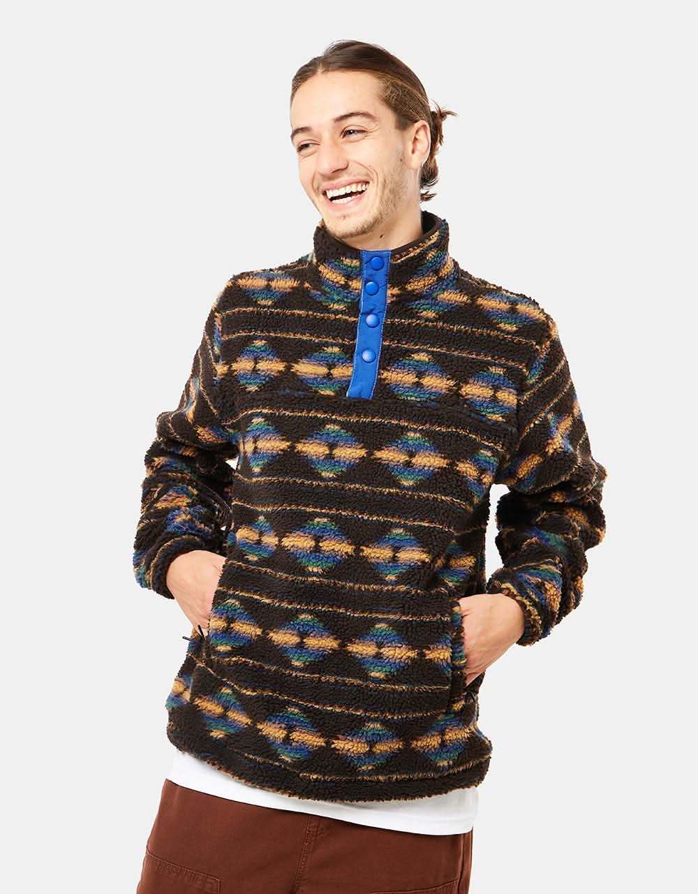 Route One Kinley Fleece - Capuccino/Blue - Image 5