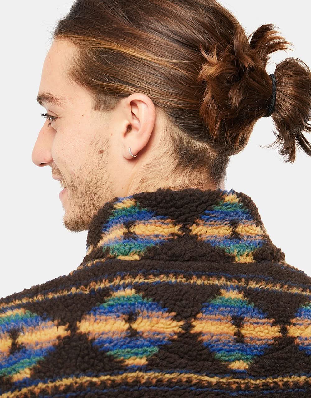 Route One Kinley Fleece - Capuccino/Blue - Image 6