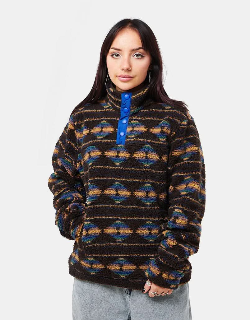 Route One Kinley Fleece - Capuccino/Blue - Image 8