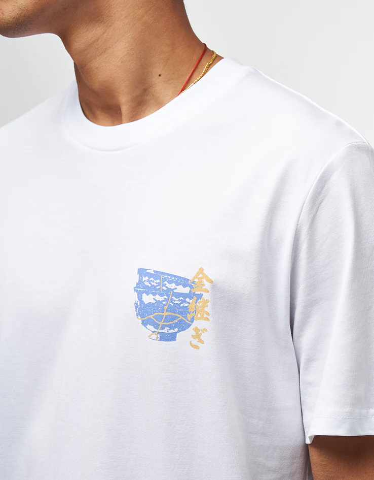 Route One Kintsugi Organic T-Shirt - White - Image 4