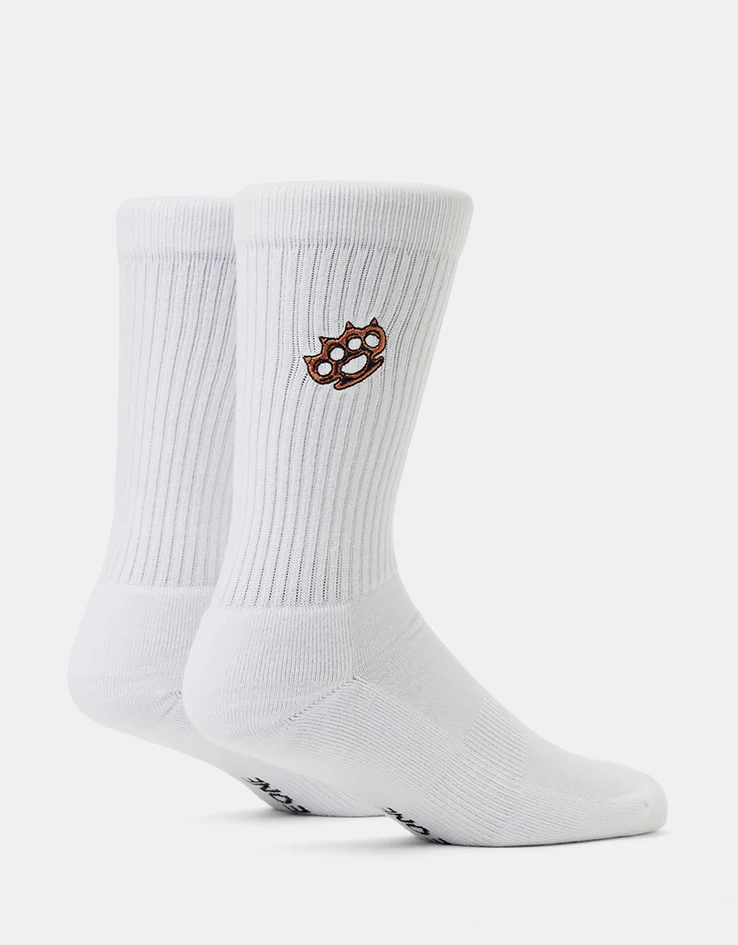 Route One Knuckleduster Crew Socks - White - Image 3