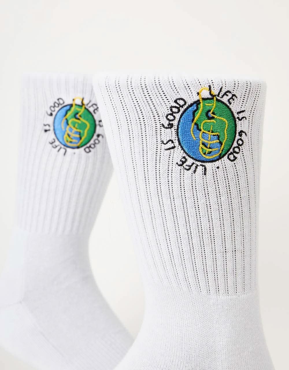 Route One Life Is Good Socks - White - Image 2