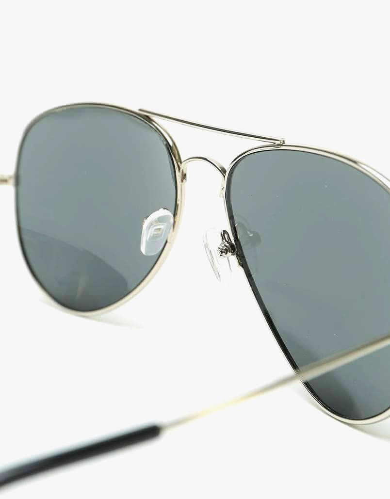 Route One Maverick Aviator Sunglasses - Black/Silver - Image 4