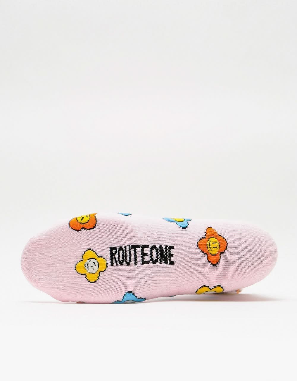 Route One Meadow Crew Socks - Light Pink - Image 5