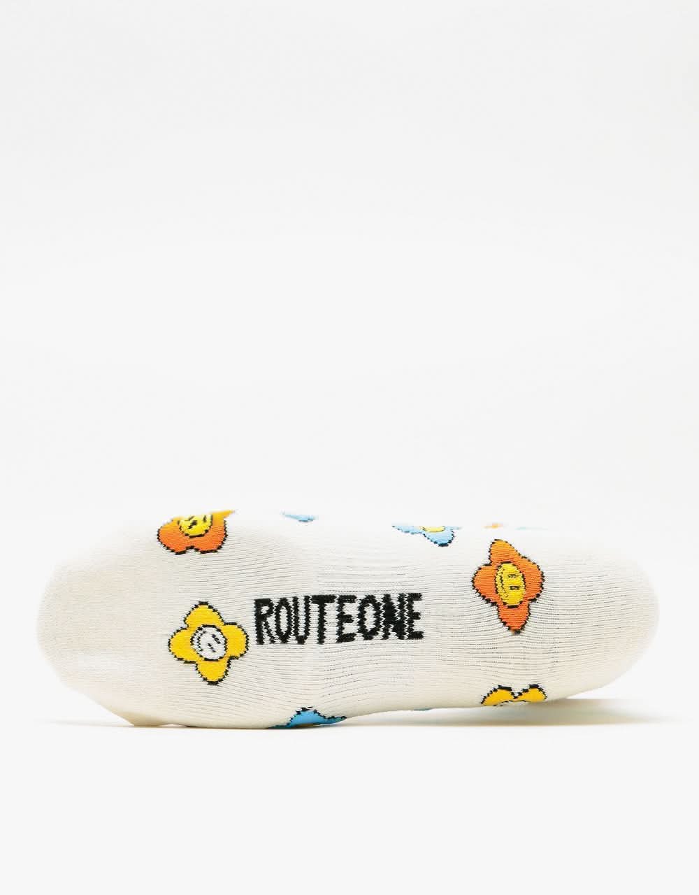 Route One Meadow Crew Socks - Natural - Image 5