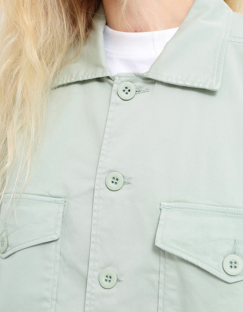 Route One Military Shirt - Dusty Mint - Image 10