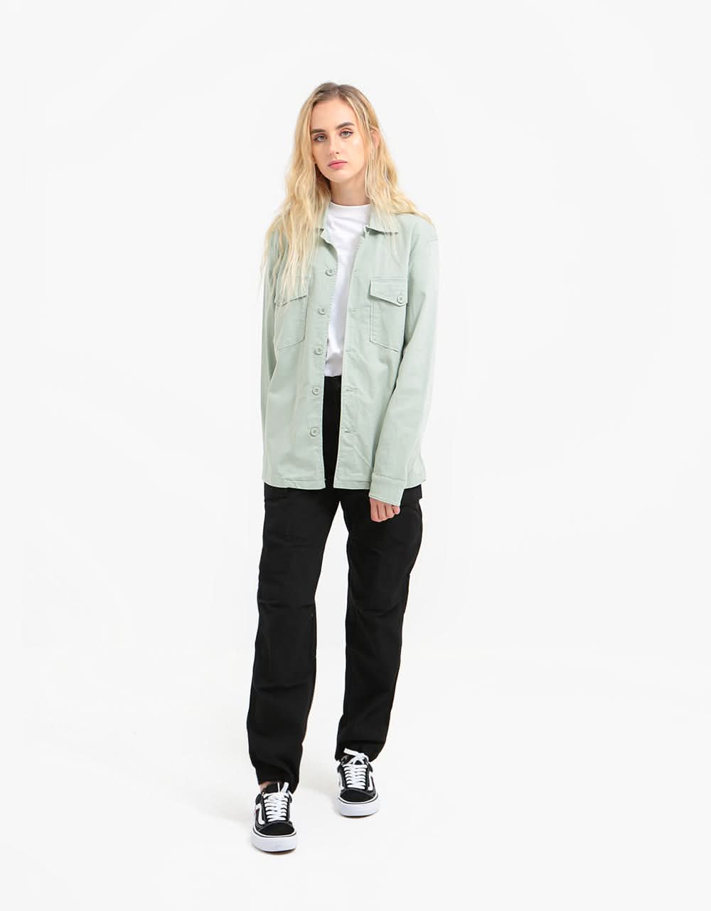 Route One Military Shirt - Dusty Mint - Image 8