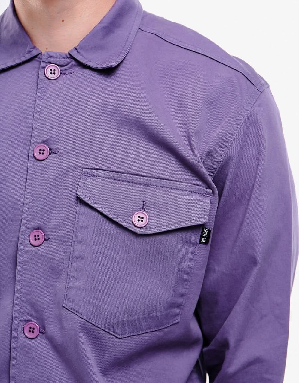 Route One Military Shirt - Moderate Purple - Image 2
