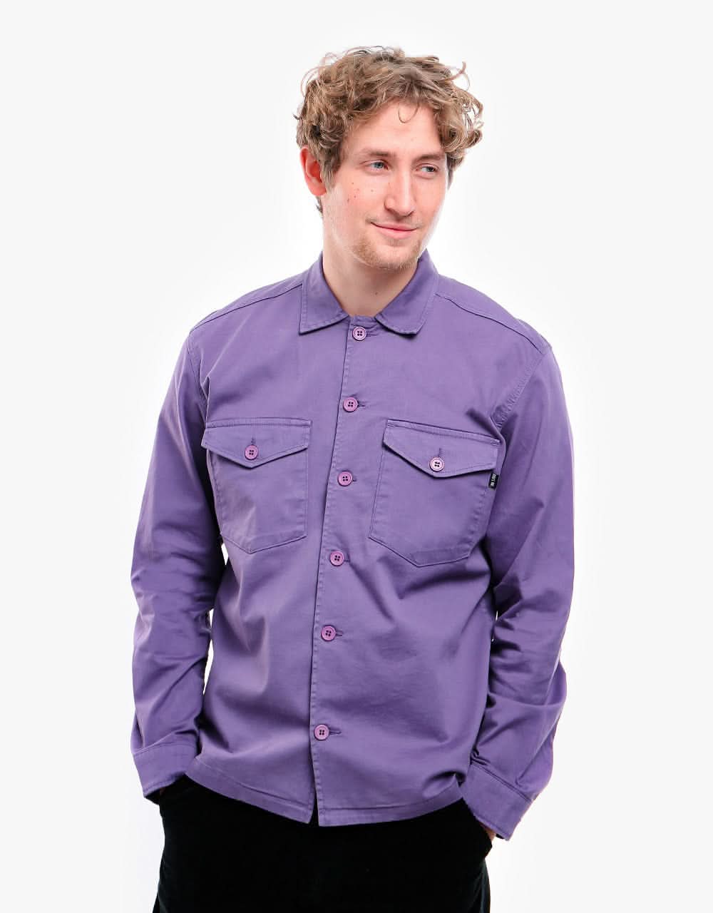 Route One Military Shirt - Moderate Purple - Image 5