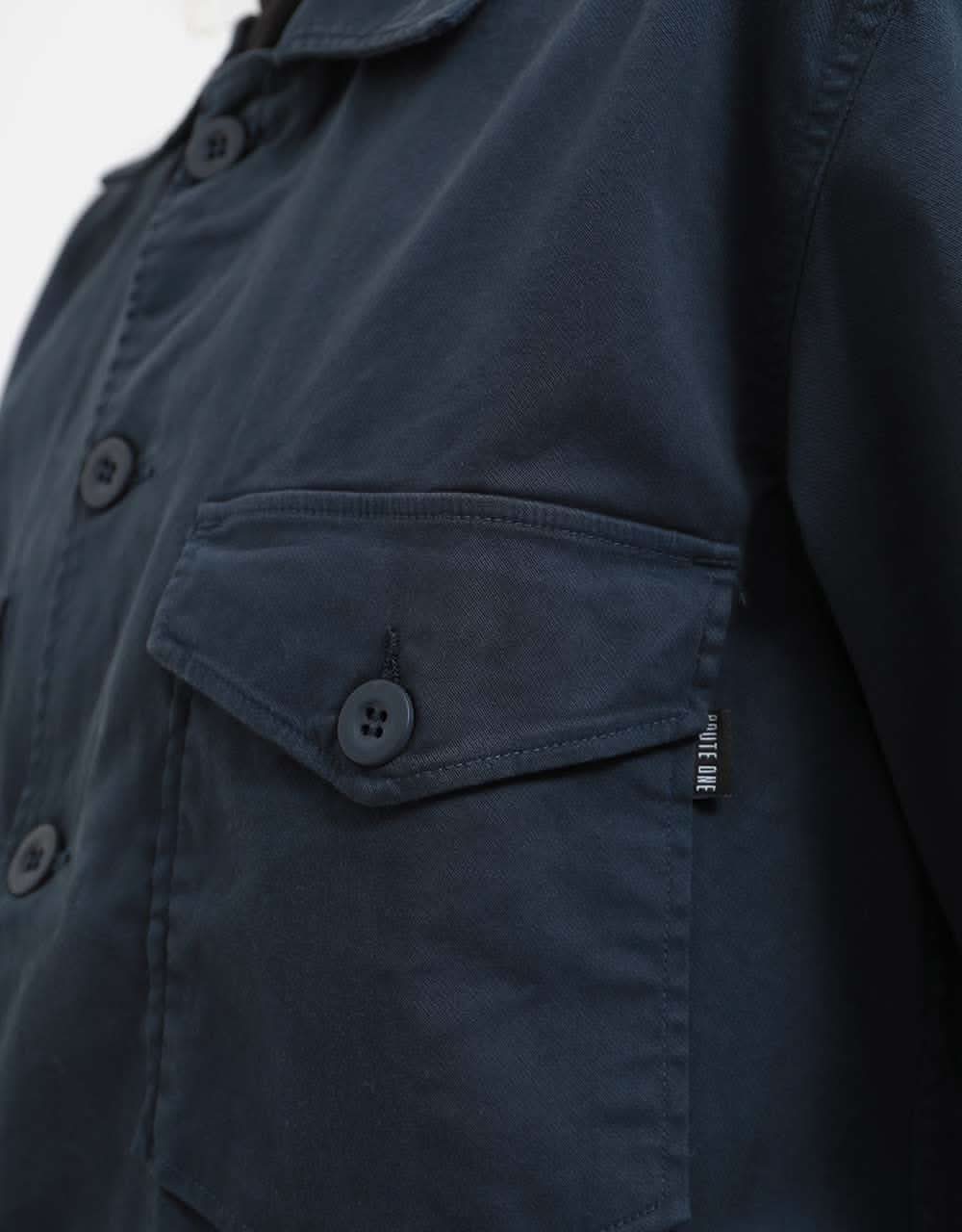 Route One Military Shirt - Navy - Image 7