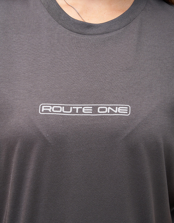 Route One Mind Maze Organic T-Shirt - Anthracite - Image 8