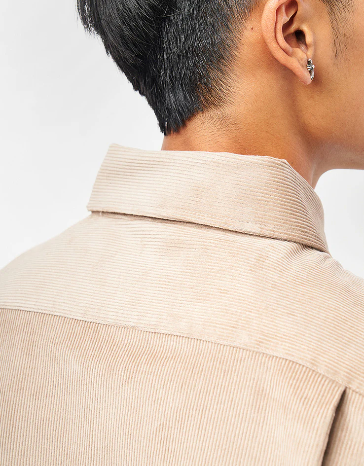 Route One Moby Cord Shirt - Beige - Image 7