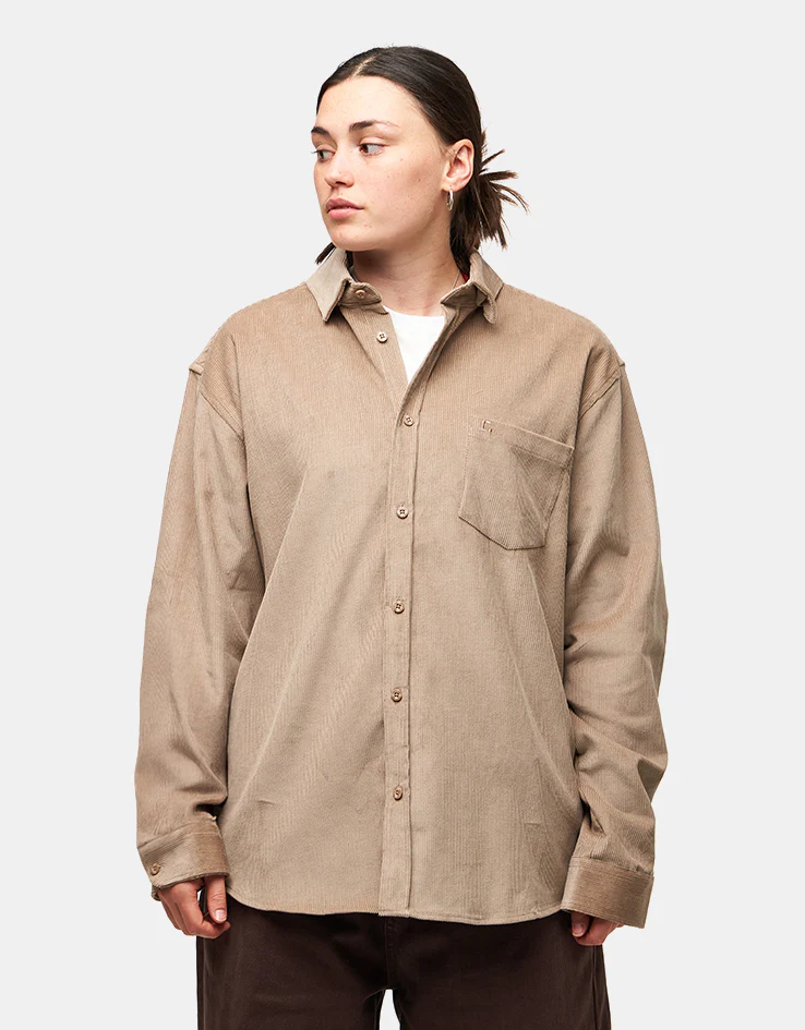 Route One Moby Cord Shirt - Beige - Image 8