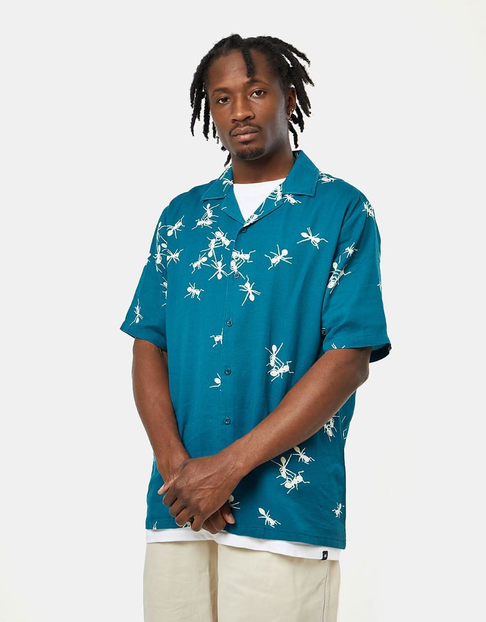 Route One Montana Shirt - Ants Blue - Image 3