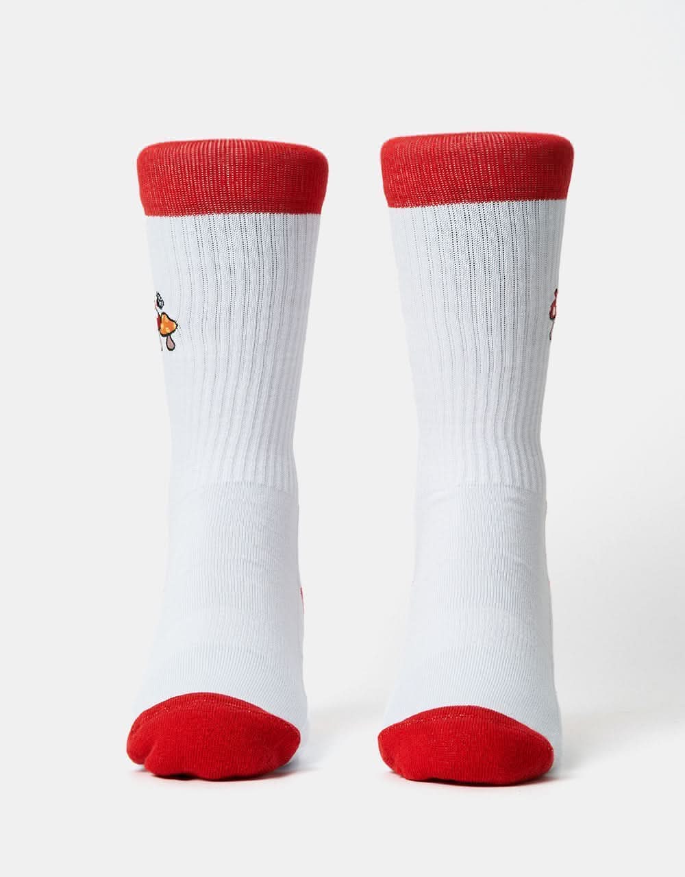 Route One Mushroom Crew Socks - White - Image 4