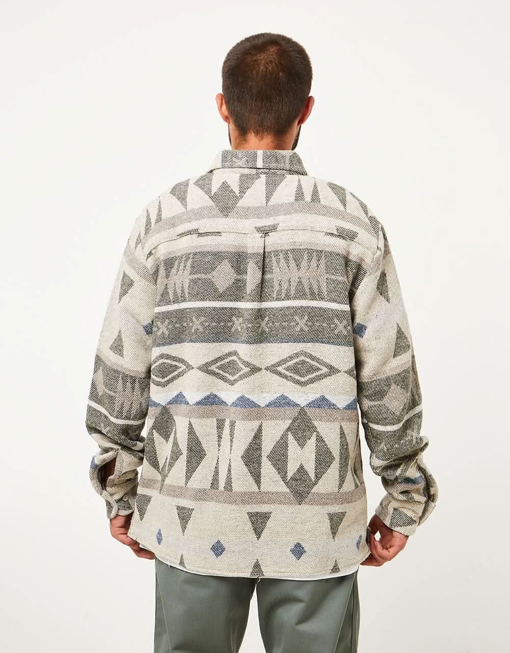 Route One Navajo Heavyweight Flannel Shirt - Pine/Natural - Image 3