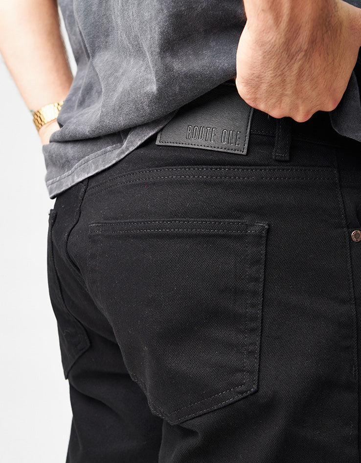 Route One Nineties Denim Jeans - Flat Black - Image 4