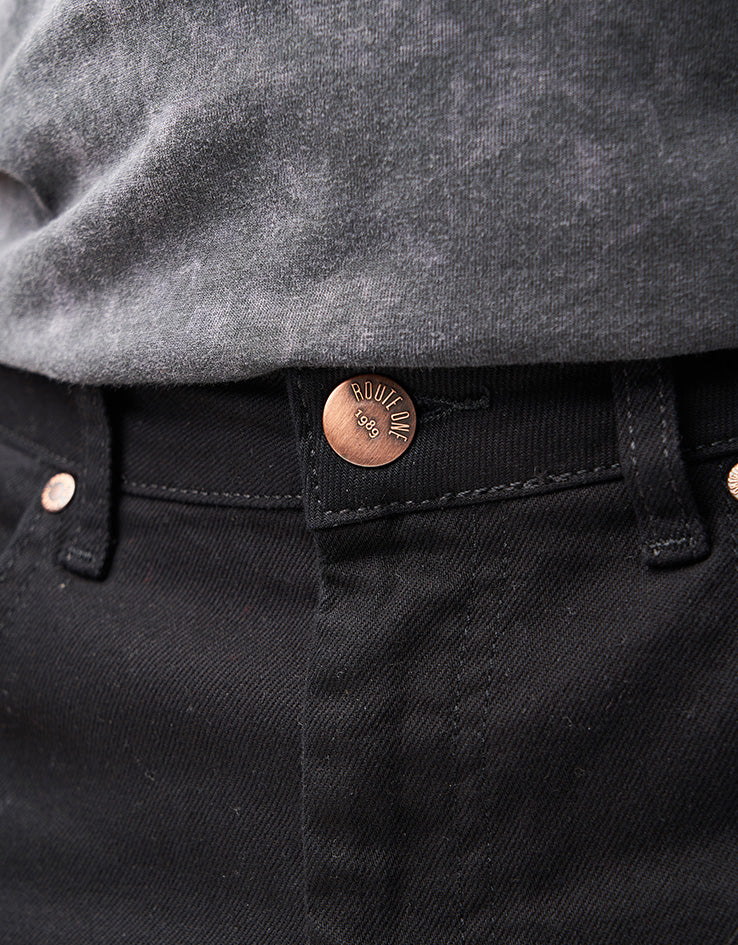 Route One Nineties Denim Jeans - Flat Black - Image 5