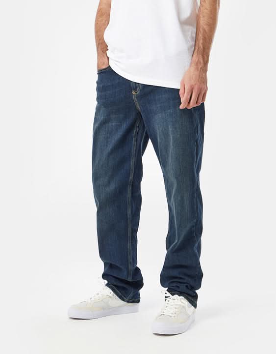 Route One Nineties Denim Jeans - Mid Wash - Image 6