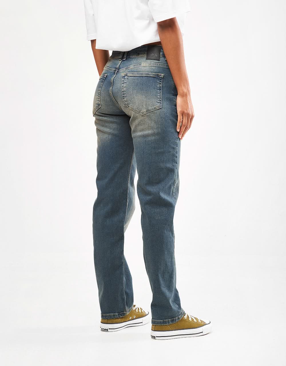 Route One Nineties Denim Jeans - Mid Wash - Image 8