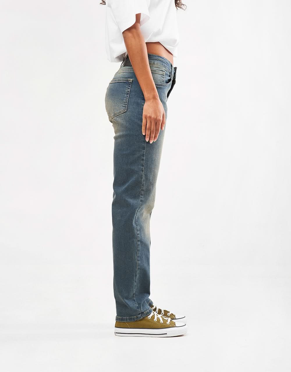 Route One Nineties Denim Jeans - Mid Wash - Image 9