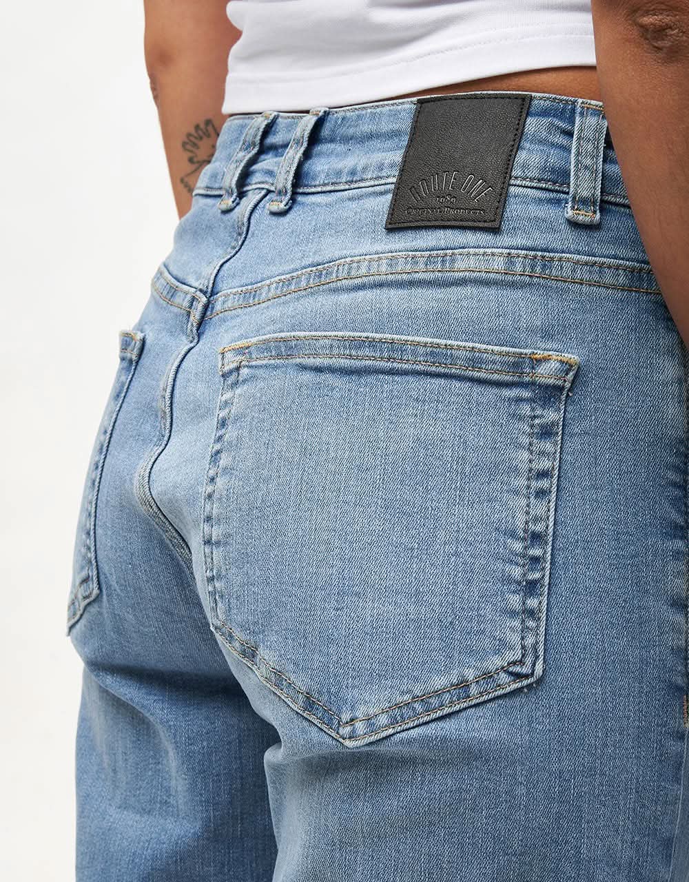 Route One Nineties Denim Jeans - Stone Wash - Image 14