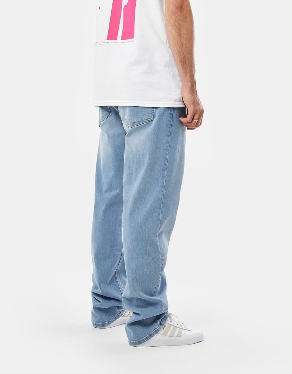 Route One Nineties Denim Jeans - Stone Wash - Image 2