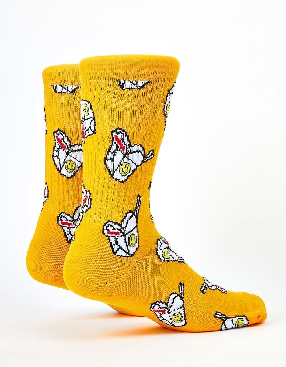 Route One Noods Crew Socks -Yellow - Image 4
