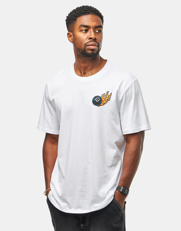Route One Ochos Locos Organic T-Shirt - White - Image 2
